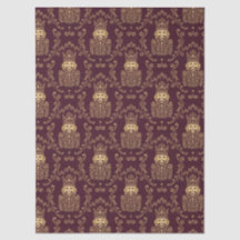 Elegant Gold Nutcracker Christmas Damask