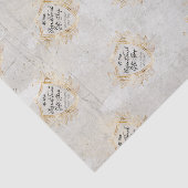 Papier Mousseline Élégant Gold Shield Entreprise Marque d'entreprise (Détail)