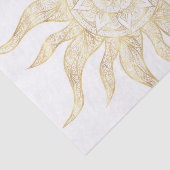 Papier Mousseline Elégant Gold Sun Mandala Design (Détail)