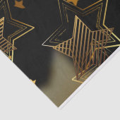 Papier Mousseline Elégant Golden Stars Joyeux Noël (Détail)