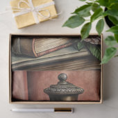 Papier Mousseline Elegant Gothic Floral & Raven Furniture Decoupage (Cadeau)