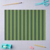 Papier Mousseline Elégant Hunter Green Garden Green Stripe (Artisanat)