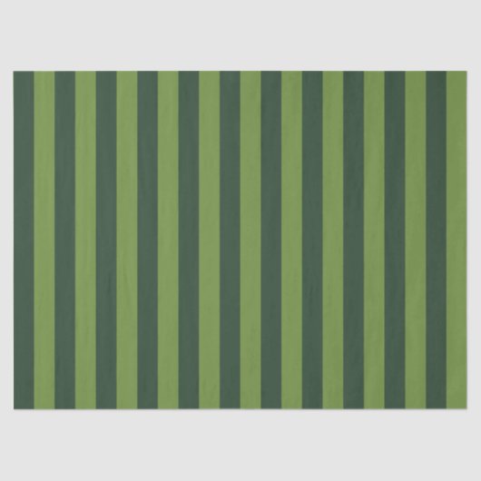 Papier Mousseline Elégant Hunter Green Garden Green Stripe (Recto)