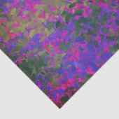 Papier Mousseline Elégant Jardin rose violet Floral Peint (Détail)