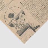 Papier Mousseline Élégant journal français (Détail)