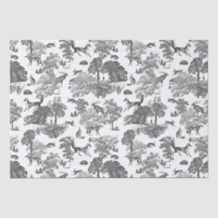 Papier Mousseline Elégant lapin de lapin Vintage Country Toile