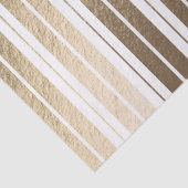 Papier Mousseline Elégant Luxe Or Blanc rayé Noël (Détail)