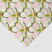 Papier Mousseline Élégant Magnolia Fleur Rose Mariage (Détail)