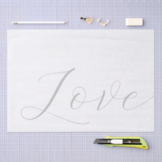 Papier Mousseline Élégant Mariage d'amour (Artisanat)