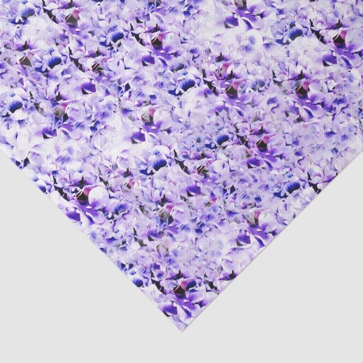 Papier Mousseline Élégant Mariage Violets (Détail)