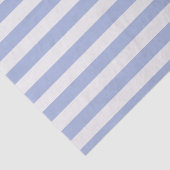 Papier Mousseline Élégant minimal Bleu clair rayures blanches (Détail)