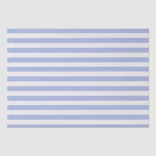 Papier Mousseline Élégant minimal Bleu clair rayures blanches (Recto)