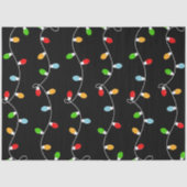 Papier Mousseline Elegant Minimalist Christmas Lights (Recto)