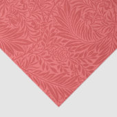 Papier Mousseline Élégant modèle moderne rouge floral (Détail)