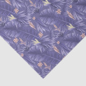 Papier Mousseline élégant motif à carreaux fleuris periwinkle (Détail)