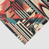 Papier Mousseline Élégant motif Art Déco (Détail)