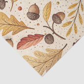 Papier Mousseline Élégant Motif Automne (Détail)