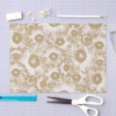 Papier Mousseline Élégant Motif botanique (Artisanat)