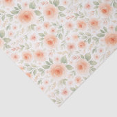 Papier Mousseline Élégant Motif d'Art Floral Chic Shabby Français (Détail)