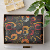 Papier Mousseline Élégant Motif ethnique africain avec des détails r (Cadeau)