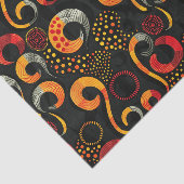 Papier Mousseline Élégant Motif ethnique africain avec des détails r (Détail)