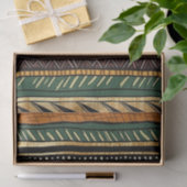 Papier Mousseline Élégant Motif ethnique africain avec des détails u (Cadeau)