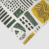 Papier Mousseline Élégant Motif ethnique africain avec détails vibra (Détail)