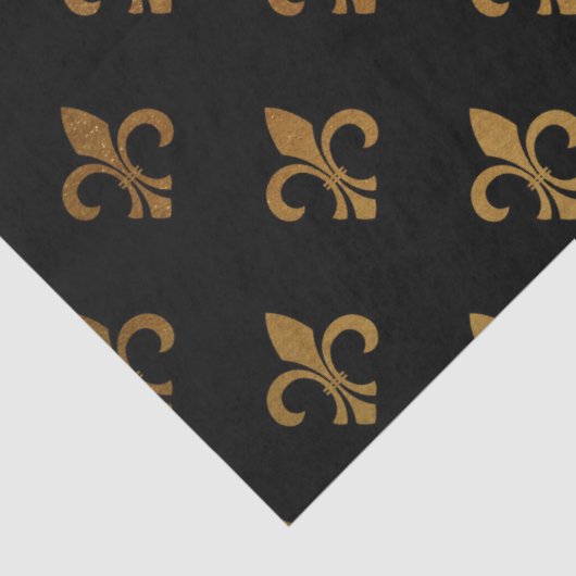 Papier Mousseline élégant motif Fleur De Lis (Détail)