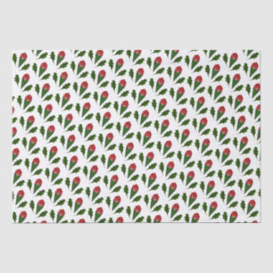 Papier Mousseline Élégant motif floral Abstrait Roses et Feuilles