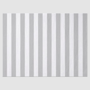 Papier Mousseline Élégant Motif rayé gris et blanc