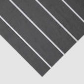 Papier Mousseline Élégant motif rayure grise et blanche (Détail)