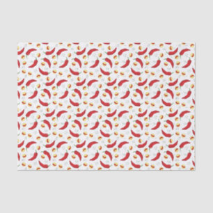 Papier Mousseline Élégant Motif Red Chile
