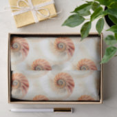 Papier Mousseline Élégant Motif Shell (Cadeau)