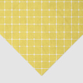 Papier Mousseline Élégant Motif Trellis | jaune (Détail)