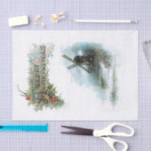 Papier Mousseline Elégant Noël avec Holly & Windmill (Artisanat)