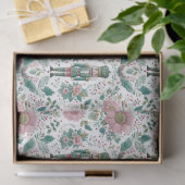 Papier Mousseline Elegant Nutcracker & Flowers Print (Cadeau)