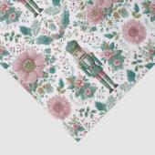 Papier Mousseline Elegant Nutcracker & Flowers Print