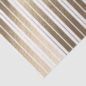 Papier Mousseline Elégant Or Blanc rayé (Détail)