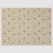 Papier Mousseline Elégant or En vichy Royal Queen Bee Motif (Recto)