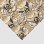 Papier Mousseline Elégant or noir art déco (Détail)