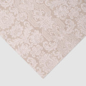 Papier Mousseline Elegant Ornate Cream Victorian Damask (Détail)
