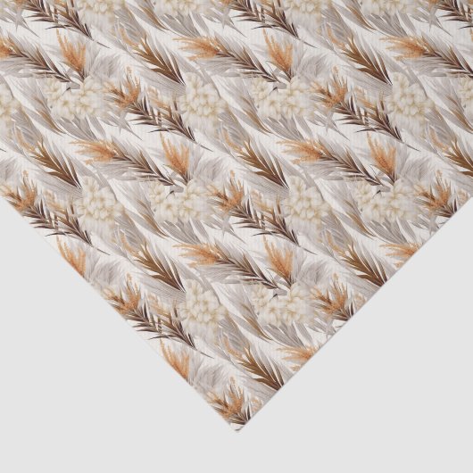 Papier Mousseline Elégant Pampas Grass carrelé (Détail)