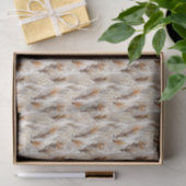 Papier Mousseline Elégant Pampas Grass carrelé (Cadeau)