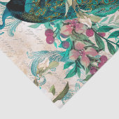 Papier Mousseline Élégant papier de papier de fond Peacock (Détail)