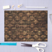 Papier Mousseline Élégant papier de tissu gothique victorien Brown D (Artisanat)