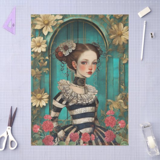 Papier Mousseline Élégant papier de tissus pour filles gothiques Tur (Artisanat)