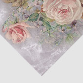 Papier Mousseline Élégant papier de tissus Rose victorien (Détail)