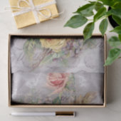 Papier Mousseline Élégant papier de tissus Rose victorien (Cadeau)