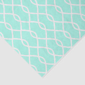 Papier Mousseline Élégant papier Motif à ondes Turquoises (Détail)