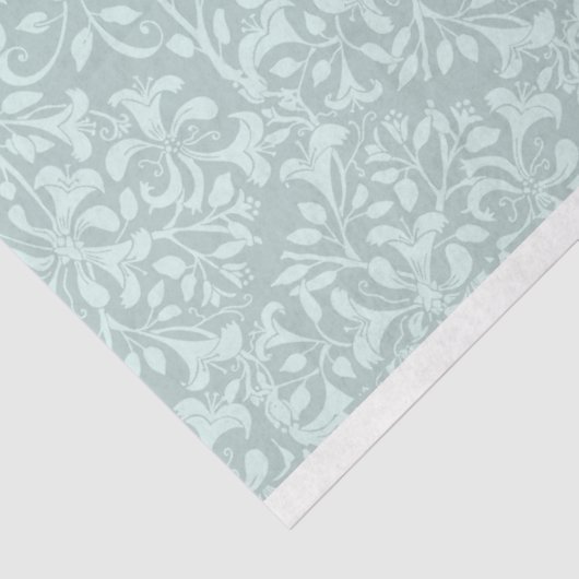 Papier Mousseline Élégant papier Tissu Turquoise (Détail)